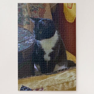 Doordacht Tuxedo Cat Jigzaag Puzzle Legpuzzel