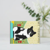 Doordacht voor bijen feestdagenkaart (Staand voorkant)