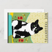 Doordacht voor bijen feestdagenkaart (Voorkant / Achterkant)