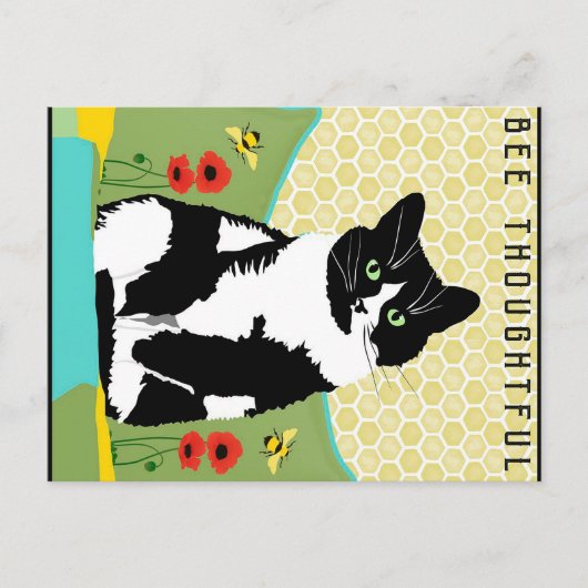 Doordacht voor bijen feestdagenkaart (Voorkant)