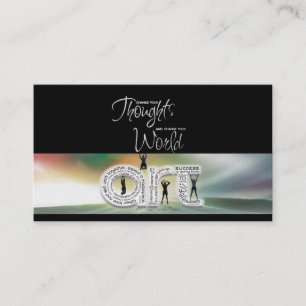 Doordachte artistieke kaart visitekaartje