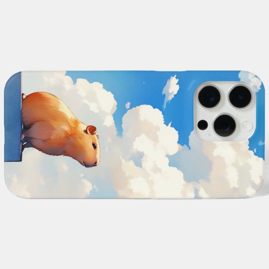Doordachte Capybara Case-Mate iPhone Case (Achterkant (horizontaal))