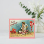 Doordachte Cupido Valentijn Briefkaart (Staand voorkant)