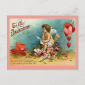 Doordachte Cupido Valentijn Briefkaart (Voorkant)