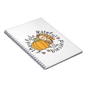 Doordachte dankbare gezegende Thanksgiving Grappig Notitieboek (Rechterzijde)
