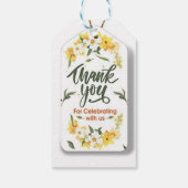 "Doordachte elegantie" Cadeaulabel (Achterkant)