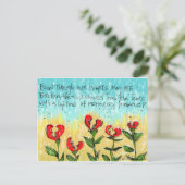 Doordachte en creatieve sympathiekaart briefkaart (Staand voorkant)