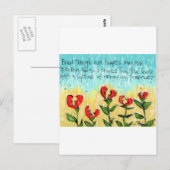 Doordachte en creatieve sympathiekaart briefkaart (Voorkant / Achterkant)