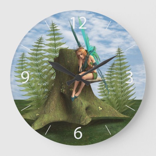 Doordachte fee grote klok (Voorkant)