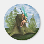 Doordachte fee magneet (Voorkant)