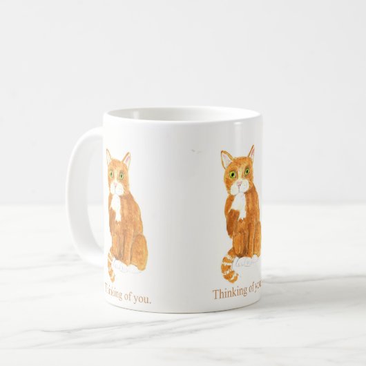 Doordachte Ginger Cat Mokken (Voorkant links)
