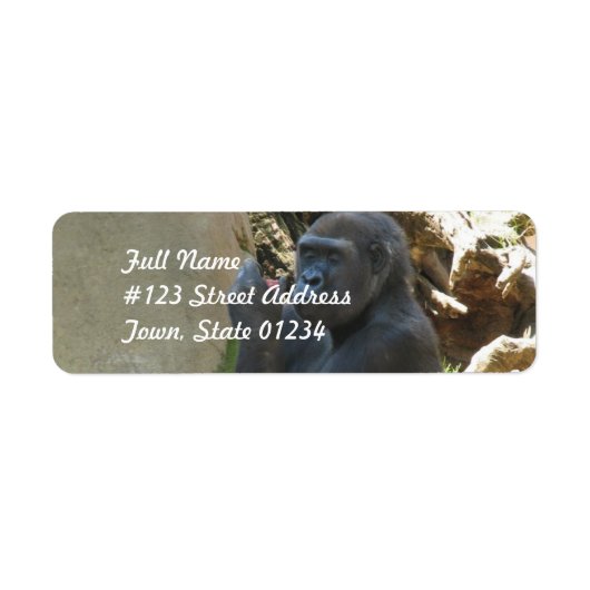Doordachte Gorilla Mailing Labels (Voorkant)