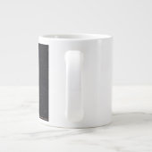 Doordachte herinnering met een hartvormig maanjumb grote koffiekop (Achterkant)