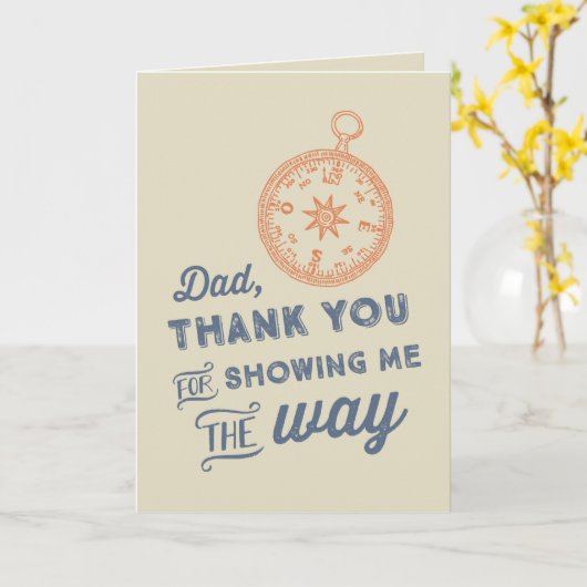 Doordachte oprechte Vaderdag Kaart (Gele Bloem)