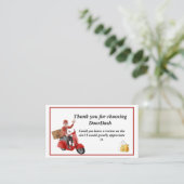 Doordash Delivery Driver Dank u Visitekaartje (Staand voorkant)