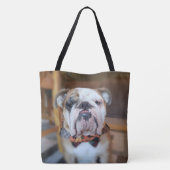 Doordat de Bulldog Full Color-Canvas tas (Achterkant)
