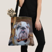 Doordat de Bulldog Full Color-Canvas tas (Dichtbij)