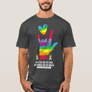 Doordat doven bewust zijn van handmatige doofheid t-shirt
