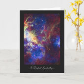 Doordeligste sympathie, Bereaved, Tarantula Nebula Kaart (Gele Bloem)