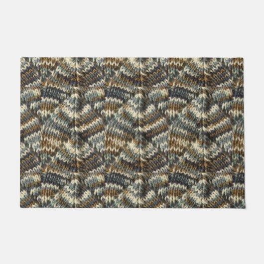 Doordematje - Knit Leaf Pattern Deurmat (Voorkant)