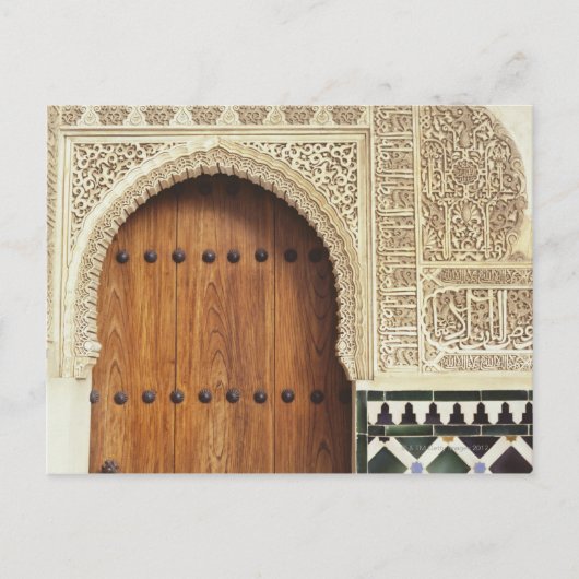 Doordoorgang bij het Alhambrapaleis in Granada, Sp Briefkaart (Voorkant)