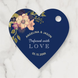 Doordrenkt met liefde bruiloft bedankjes labels