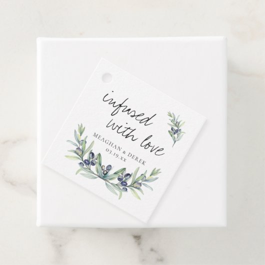 Doordrenkt met liefde | Huwelijksgunst Dank u Labe Bedankjes Labels (In situ)