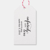 Doordrenkt met liefde olijfolie bruiloft gunst Lab Cadeaulabel (Voorkant)