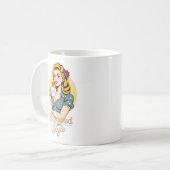 Doordrenkt van stijl Glamoureuze Retro Tea Drinker Koffiemok (Voorkant links)