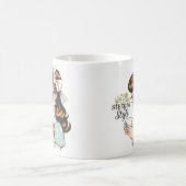 Doordrenkt van stijl Glamoureuze Retro Tea Drinker Koffiemok (Center)