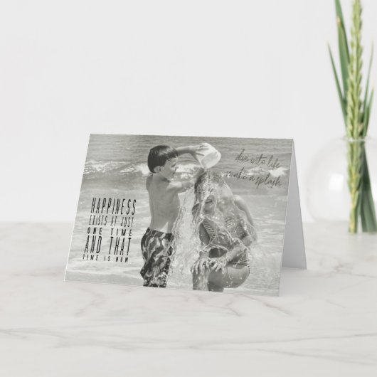 DOORDRENKT WENSKAART BEDANKKAART (Voorkant)