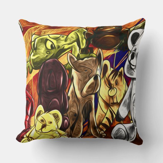 Doordringende duif kussen (Voorkant)