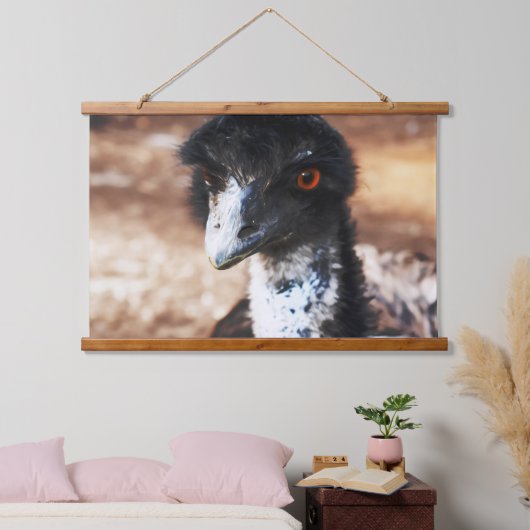 Doordringende ogen van de outback hangend wandkleed (Slaapkamer)