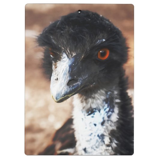 Doordringende ogen van de outback klembord (Achterkant)
