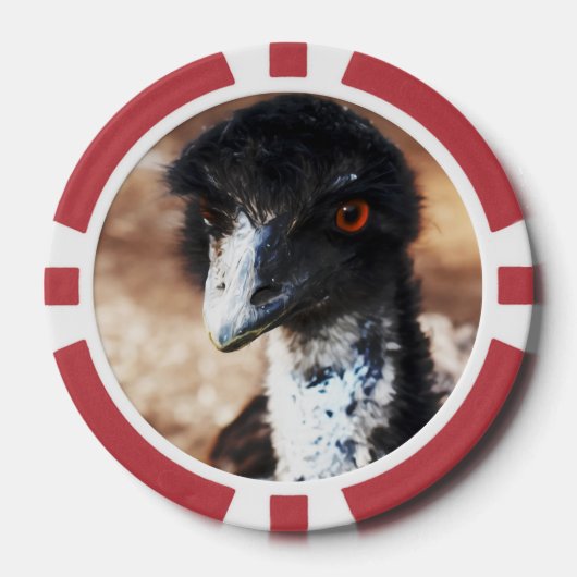Doordringende ogen van de outback poker chips (Voorkant)
