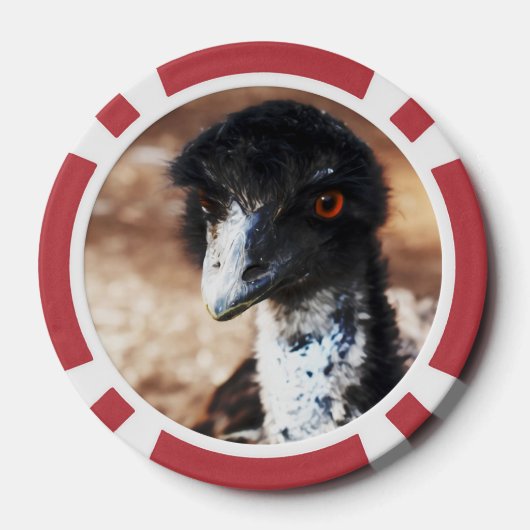 Doordringende ogen van de outback poker chips (Achterkant)