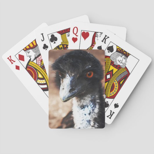 Doordringende ogen van de outback pokerkaarten (Achterkant)