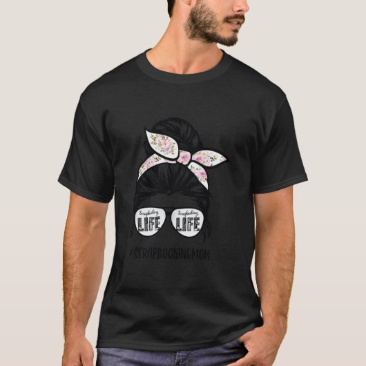 Doordrukbokembril voor het leven van moeder t-shirt (Voorkant)