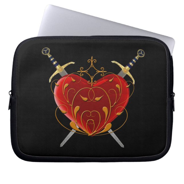 Doordrukhoes en laptophoes laptop sleeve (Voorkant)