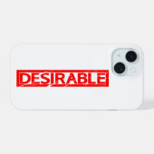 Doordrukstempel iPhone 15 Case (Achterkant horizontaal)