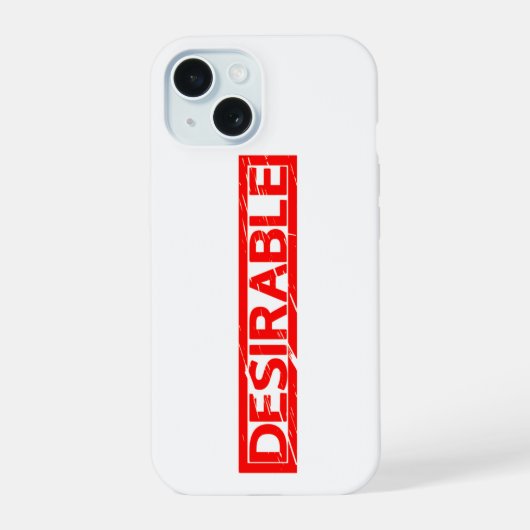 Doordrukstempel iPhone 15 Case (Achterkant)