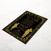 Doordrukster en gangster van de 20e eeuw folie uitnodiging (Gedraaid)