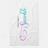 doorEL3GANCE - Towel "Ik zweet niet, ik bespaar" Theedoek (Verticaal)