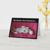 Doorga… U verdient het… Kaart (Gele Bloem)