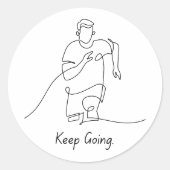 Doorgaan – Aanmoediging Sticker (Voorkant)