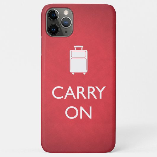 DOORGAAN - Bagage - Grappige Rode Case-Mate iPhone Case (Achterkant)