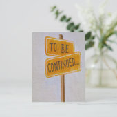 Doorgaan... Briefkaart (Staand voorkant)