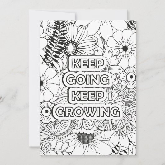 Doorgaan met citeren | Kleur je eigen groet (Voorkant)