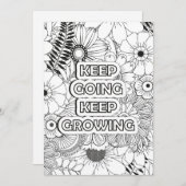 Doorgaan met citeren | Kleur je eigen groet (Voorkant / Achterkant)