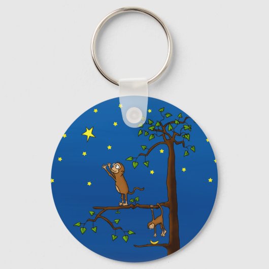 Doorgaan met het bereiken van een aap-Sleutelhange Sleutelhanger (Voorkant)